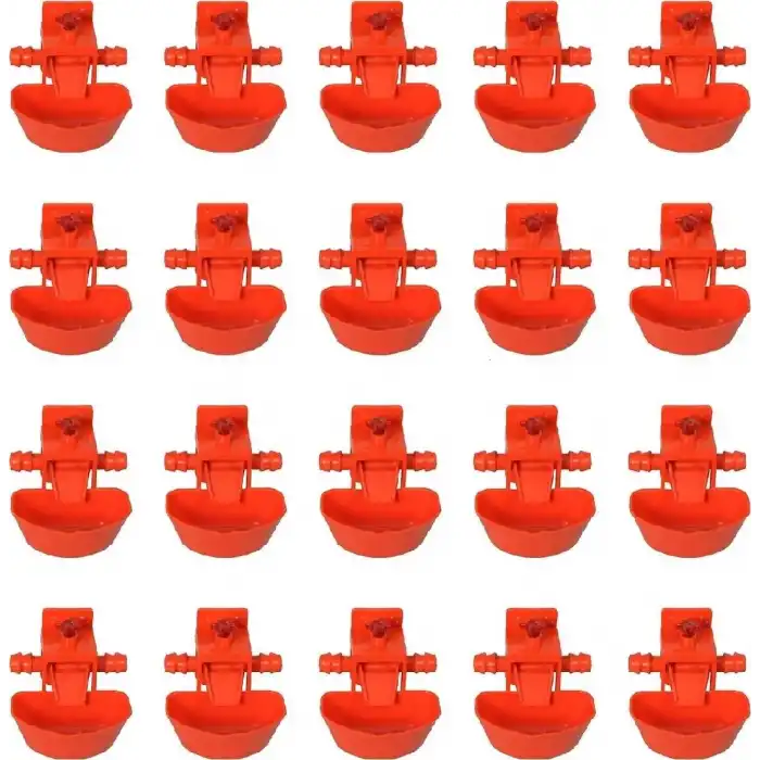 Otomatik Akkılı Tavuk Civciv Suluğu Suluk 20 Adet Hindi Kaz Ördek Bıldırcın Güvercin Sülün Keklik