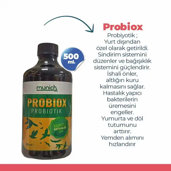 Probiox Kanatlı Hayvanlar için Canlı Probiyotik 500 ml