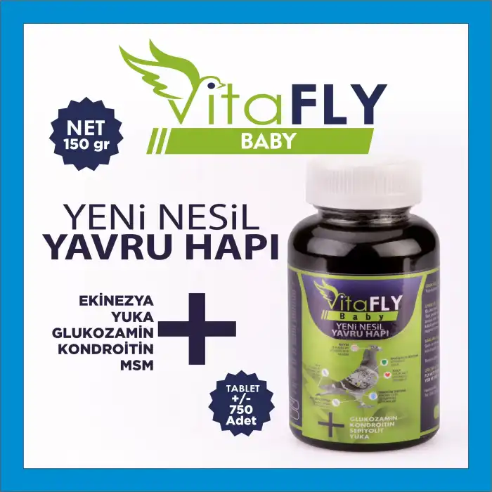 VitaFlY Yeni Nesil Yavru Hapı BabyCore 150 gr - 750 Adet (GÜVERCİNLER İÇİN)