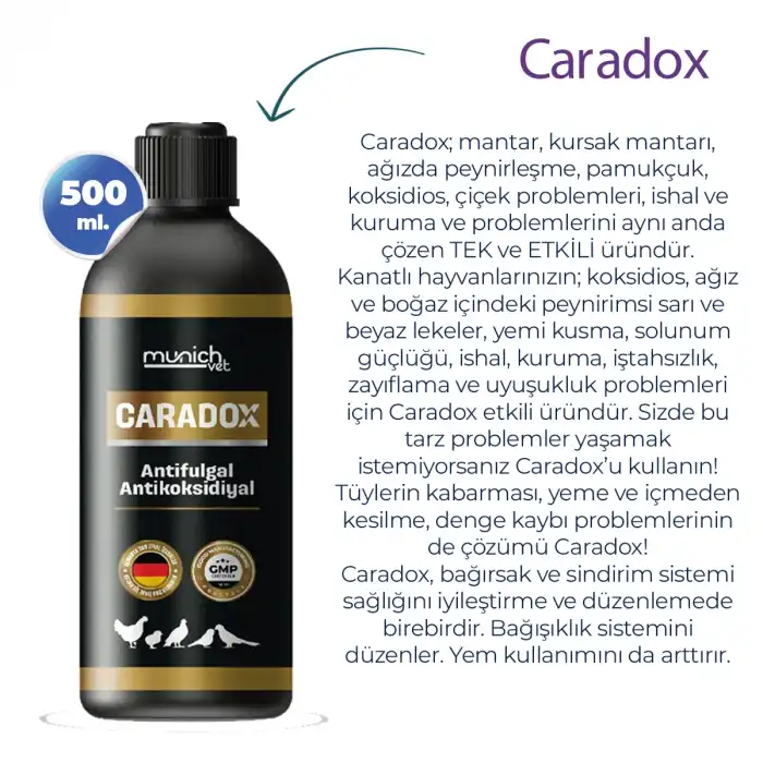 Caradox - Kursak Mantarına Karşı Etkili Çözüm 500 ml - Pamukçuk ve Hırıltı Önleyici