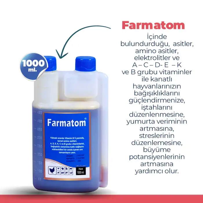 Farmatom Vitamin 1 Litre Gmp+ Sertifikalı