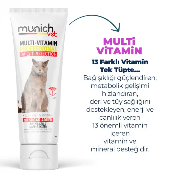 Kedi Vitamin Multi Vitamin 100 Gr. (Memnuniyet Garantili)