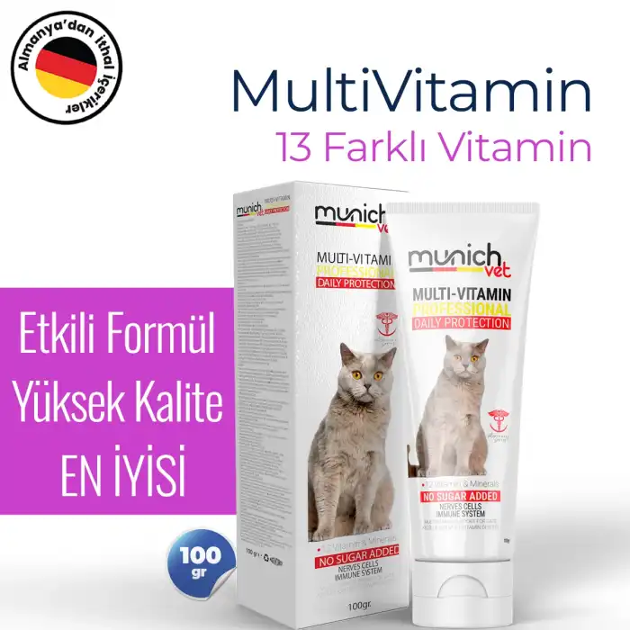 Kedi Vitamin Multi Vitamin 100 Gr. (Memnuniyet Garantili)