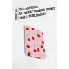 Pembe Arka Plan Kiraz Tasarım Yüksek Kalite Baskılı Mouse Pad