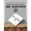 Rahatım Bozulmasın Diye Aşık Olmuyorumyüksek Kalite Baskılı Ahşap Bardak Altlığı