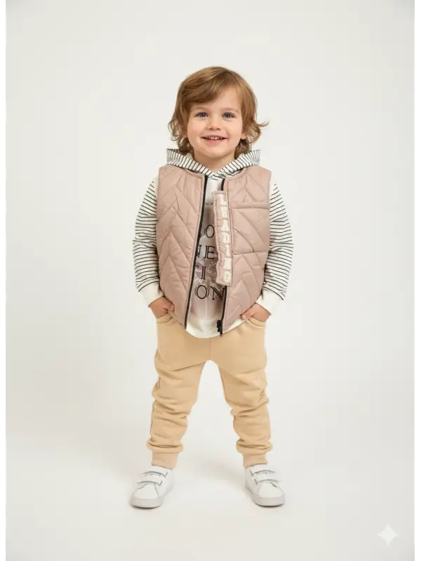 1-4 Yaş Yelekli 3lü Takım