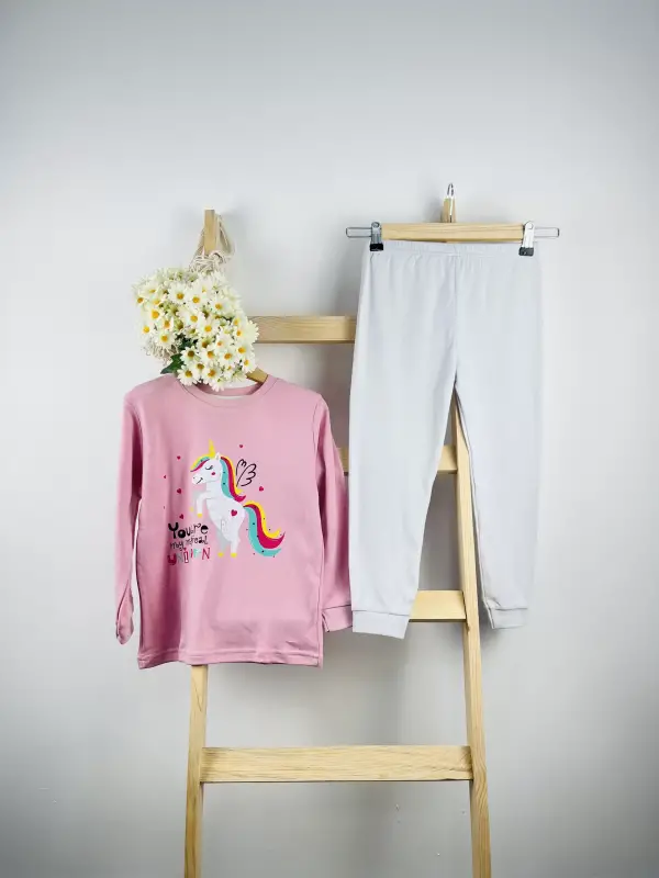 1-5 Yaş Unicorn Pijama Takımı