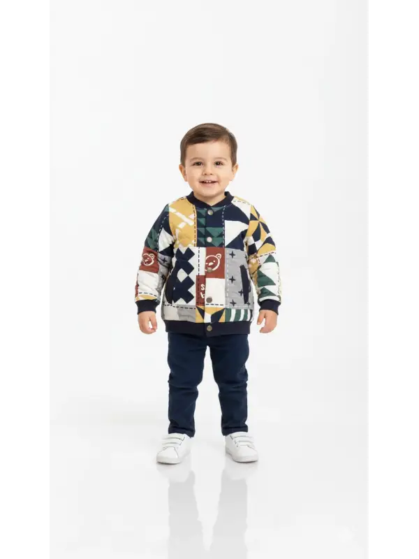 1-6 Yaş Desenli Hırka