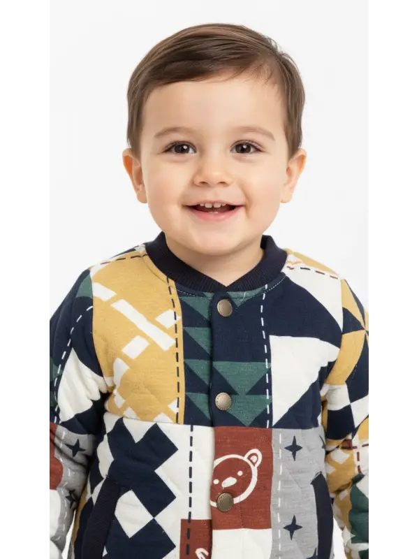 1-6 Yaş Desenli Hırka