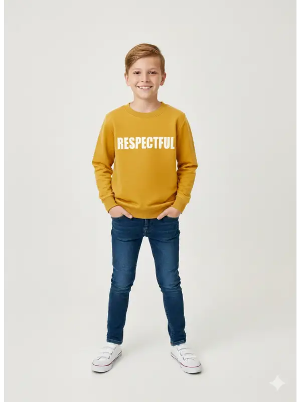 10-13 Yaş Sarı Respectful Sweat