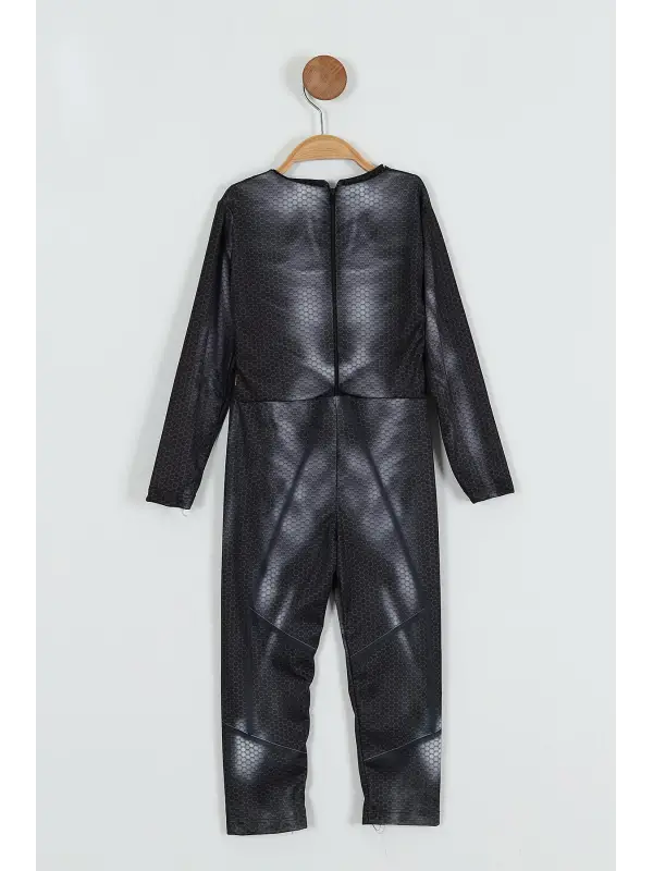 2-8 Yaş Batman Kostüm Maskeli Pelerinli Siyah