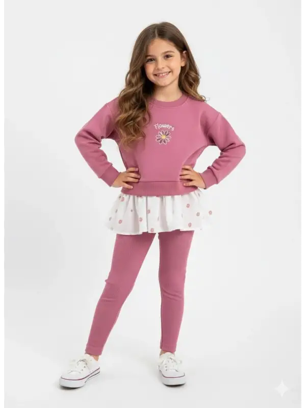 2-8 Yaş Flowers Tüllü Takım