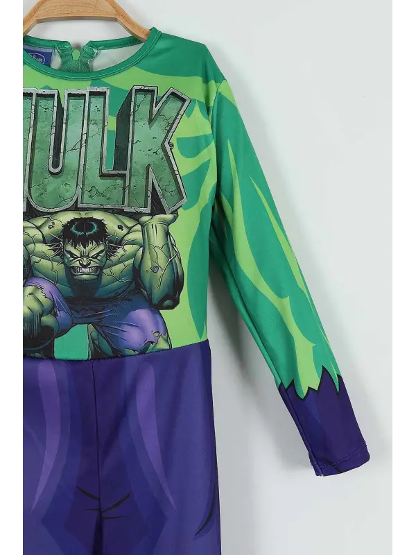 2-8 Yaş Hulk Kostüm Maskeli