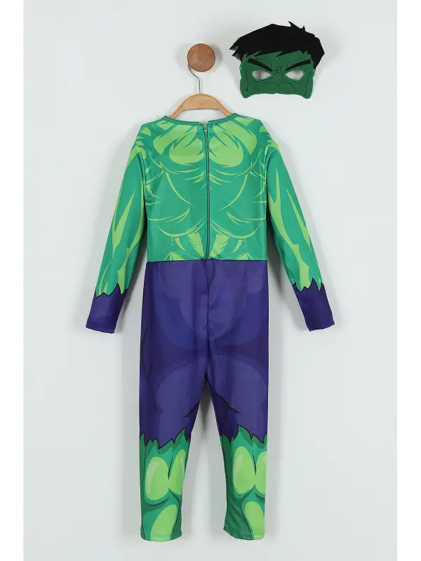 2-8 Yaş Hulk Kostüm Maskeli
