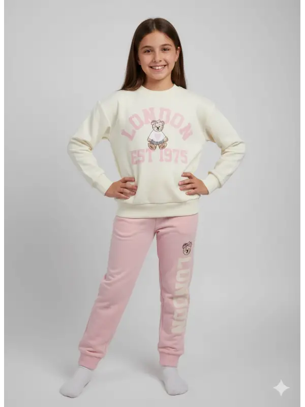 2-8 Yaş London Pembe 2Li Takım