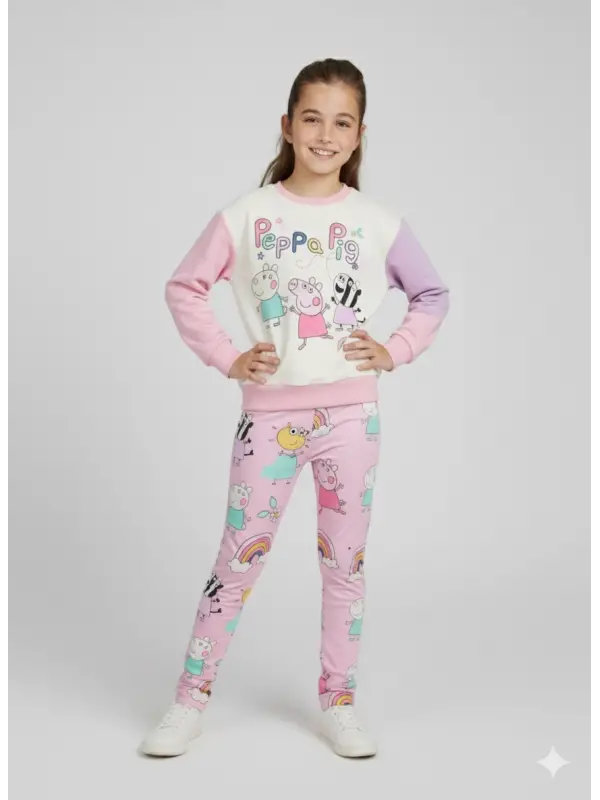 2-8 Yaş Peppa Pig Taytlı Takım