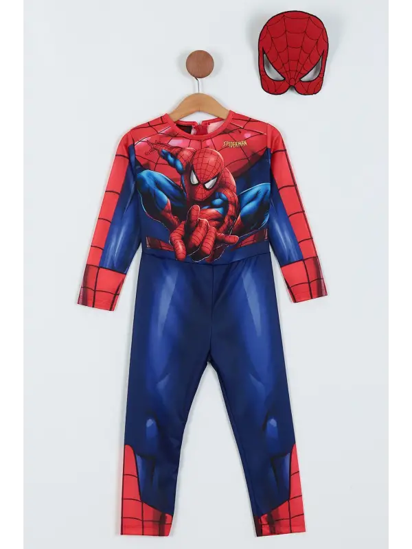 2-8 Yaş Spiderman Kostüm Maskeli