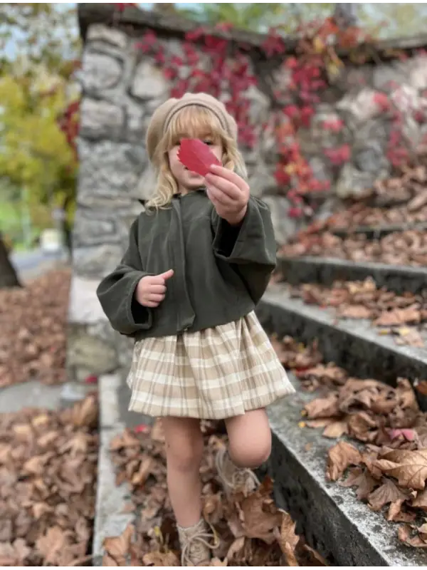 2-8 Yaş Yeşil Bomber Ceket