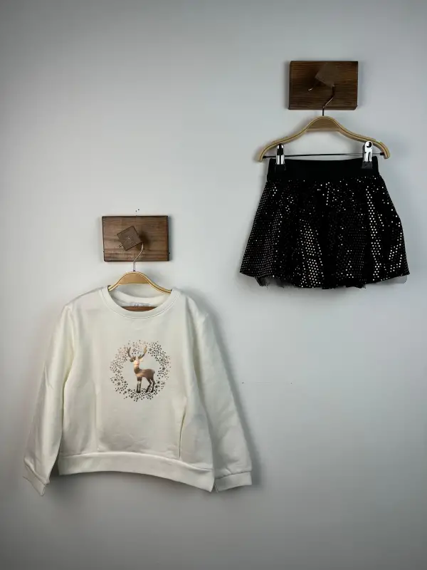 4-8 Yaş Rose Popstar Etek