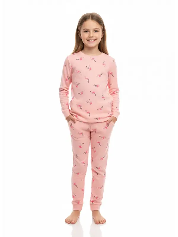 5-13 Yaş Flamingo Pijama Takımı