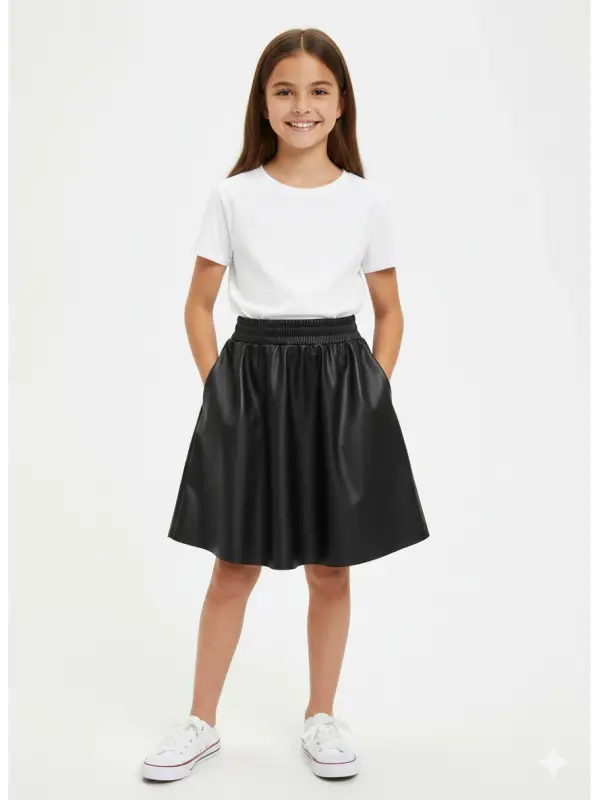 5-14 Yaş Deri Etek