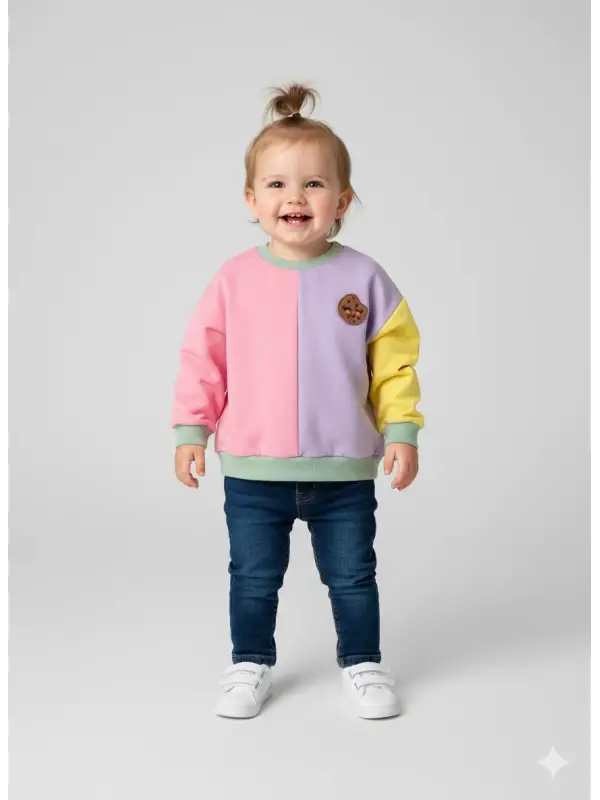 6-18 Ay Renkli Kurabiye Sweat
