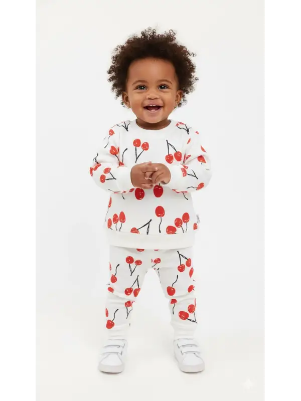 6-24 Ay Kiraz Desenli Takım