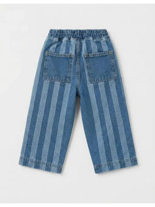 2-7 Yaş Çizgili Kot Pantolon