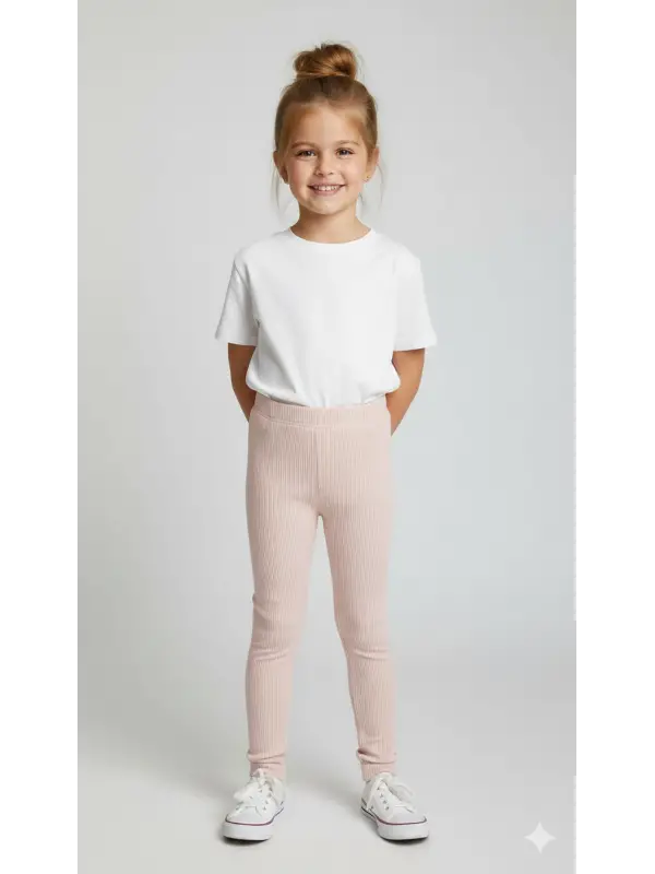 2-12 Yaş Fitilii Pembe Tayt