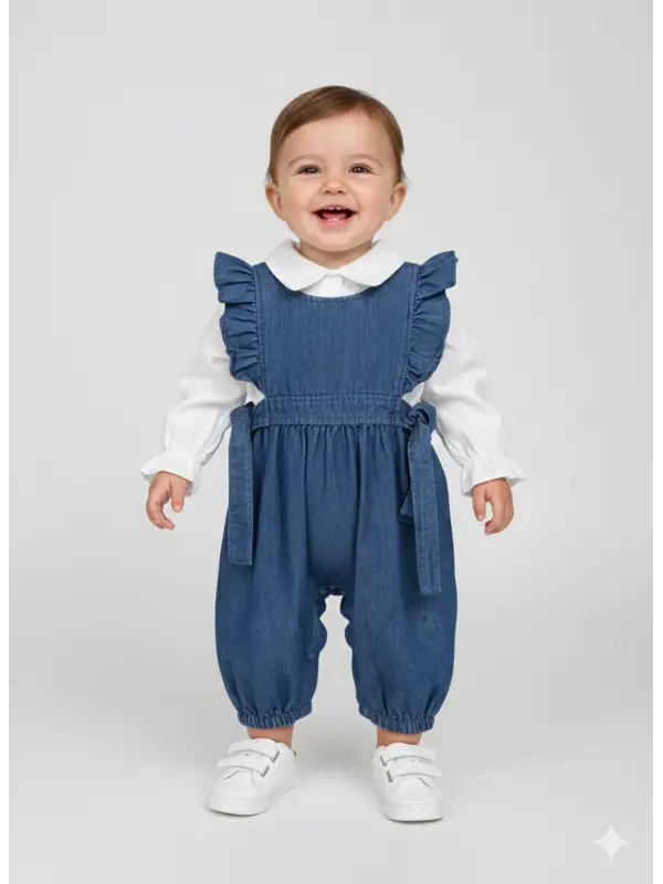 3-12 Ay Gömlekli Kot Salopet