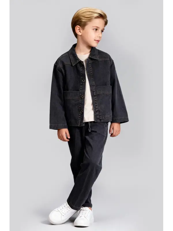 7-11 Yaş Füme Kot 3lü Takım