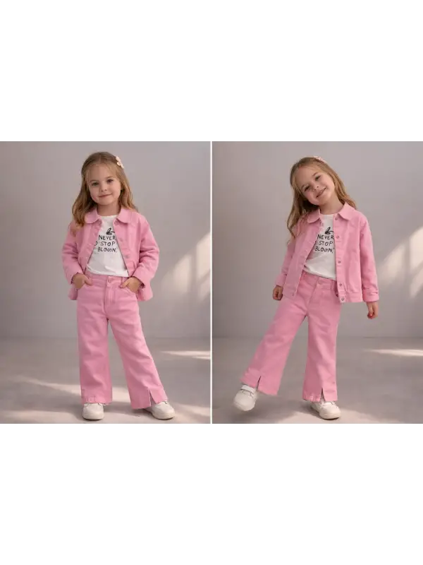 18 Aydan 6 Yaş Pembe Ceketli Takım