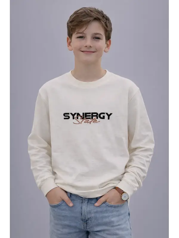 10-15 Yaş Synergy Nakışlı Tişört