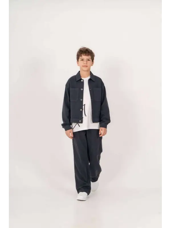 10-15 Yaş Antrasit Ceket