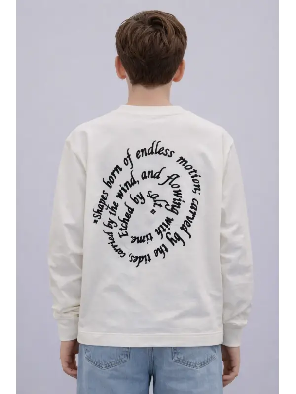 10-15 Yaş Helezon Yazılı Tişört