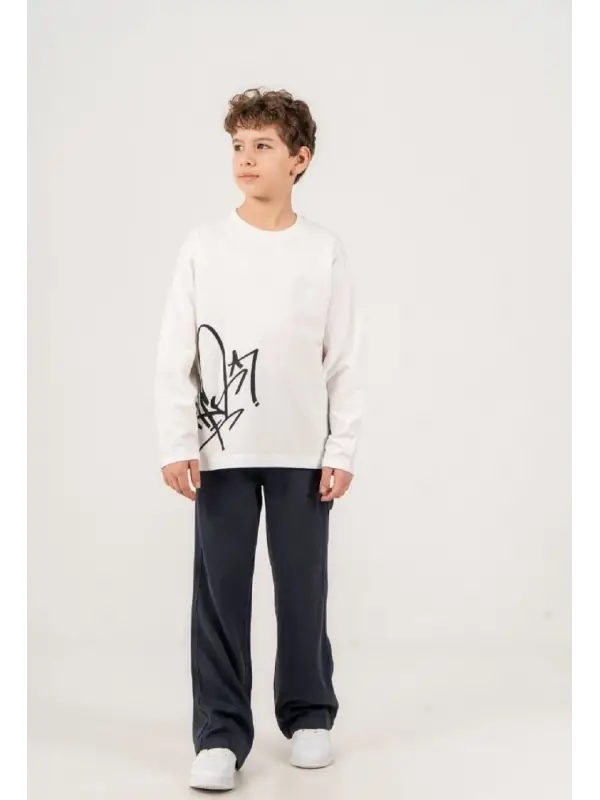 10-15 Yaş Graffiti Baskılı Tişört