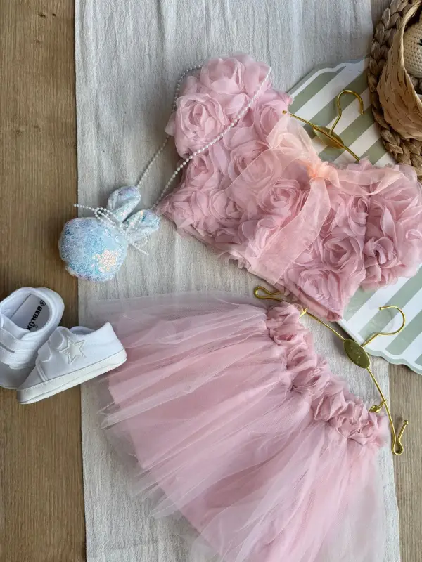 1-4 Yaş Güllü Crop Takım
