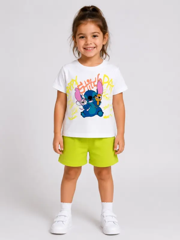 3-8 Yaş Yeşil Stitch Takım