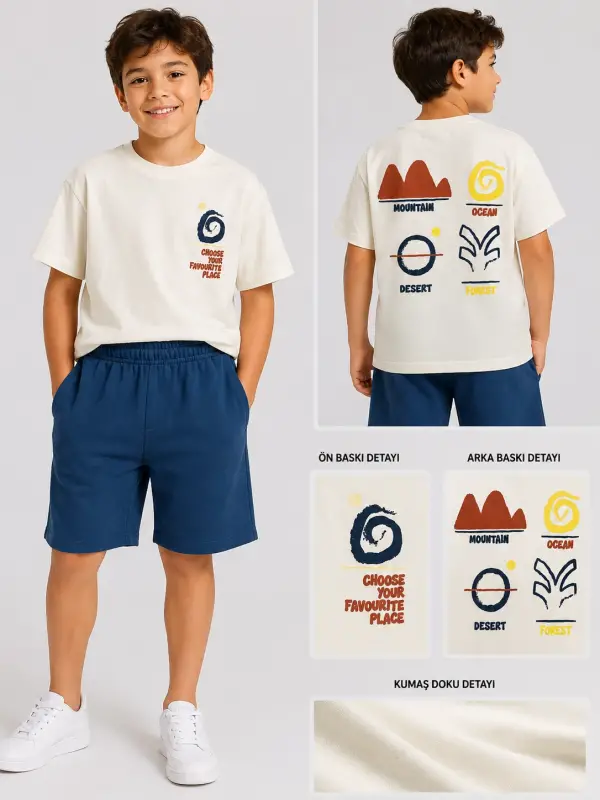8-12 Yaş Favourite Şortlu Takım