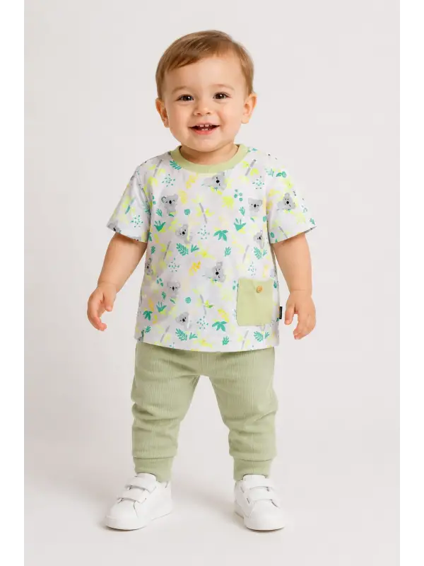 6-18 Ay Yeşil Koala T-shirt