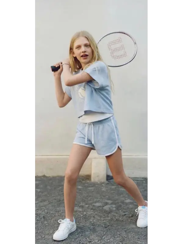 7-14 Yaş Mavi Tennis 3lü Takım