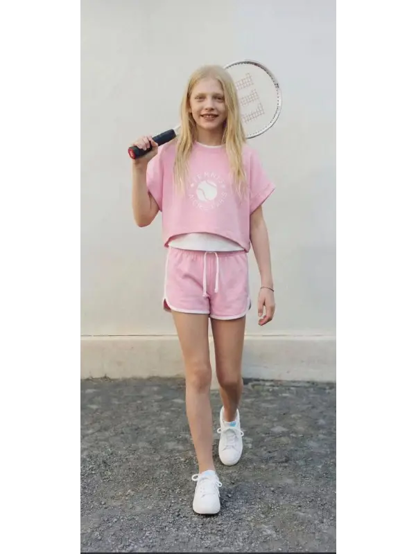 7-14 Yaş Pembe Tennis 3lü Takım