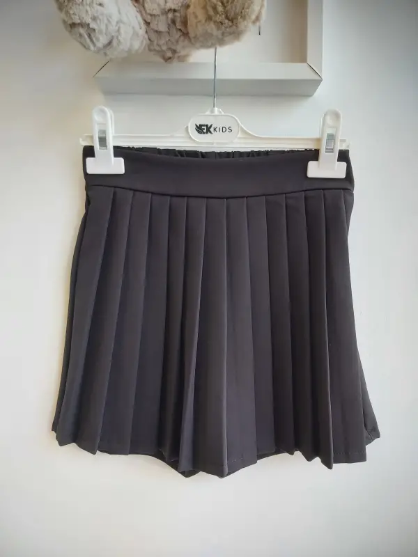 9-14 Yaş Şort Etek Kolej Takım Siyah