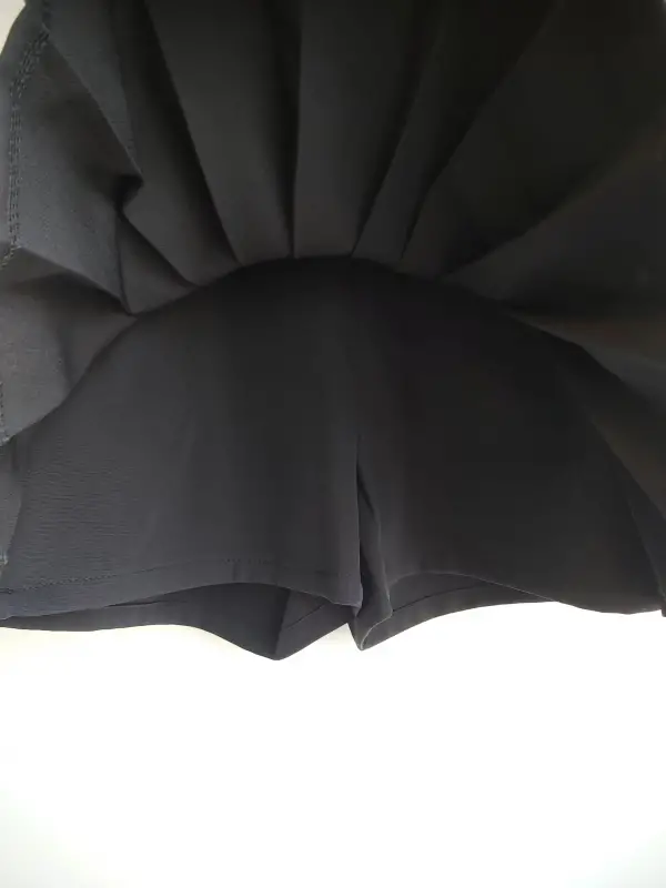 9-14 Yaş Şort Etek Kolej Takım Siyah