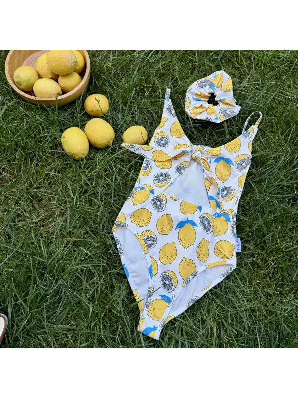 9-15 Yaş Kız Limonlu Mayo
