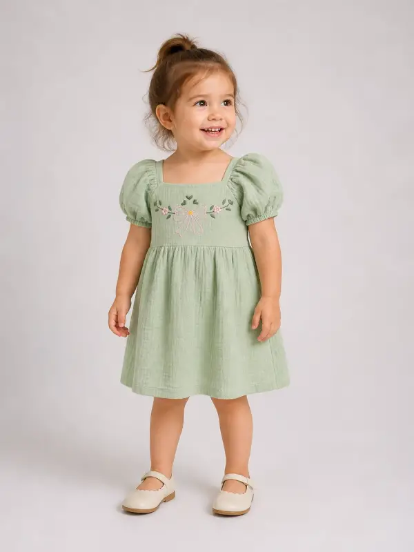 9-18 Ay Mint Elbise