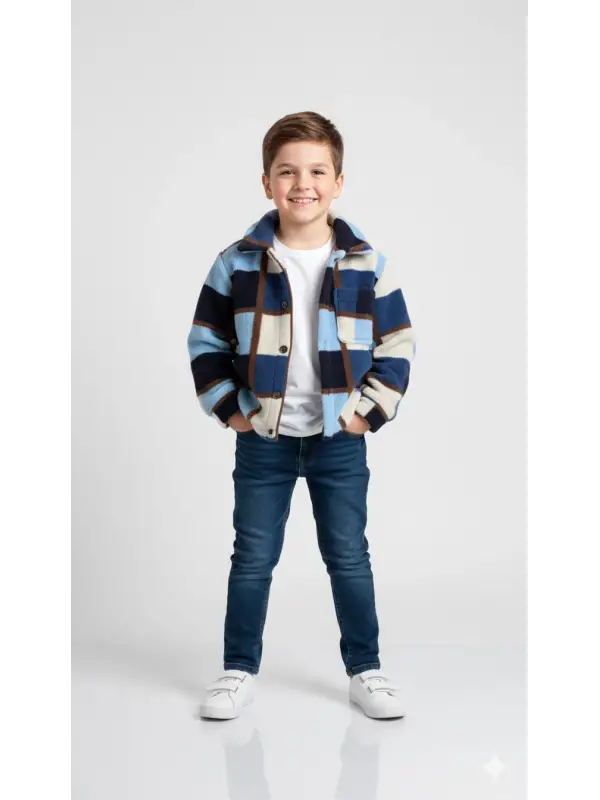 9 Ay 10 Yaş Mavi Kuzu Polar