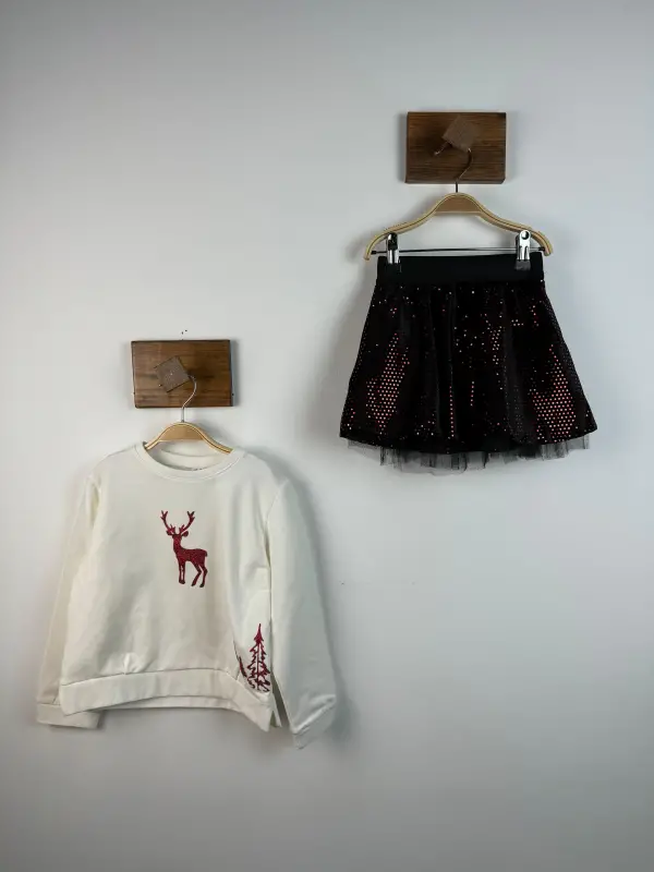 9 Ay 4 Yaş Popstar Kırmızı Etek