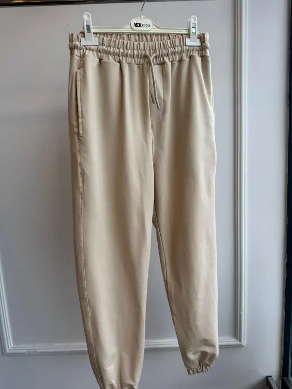 Garson Boy Bej Eşofman Altı