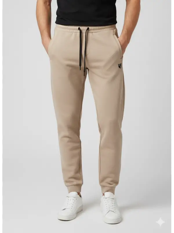 Garson Boy Bej Fermuarlı Pantolon